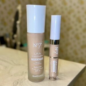 No7 Lift & Luminate Triple Action Serum Foundation and Serum Concealer SPF 15